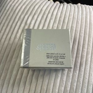 Mamas&Papas silver plated curl and tooth set